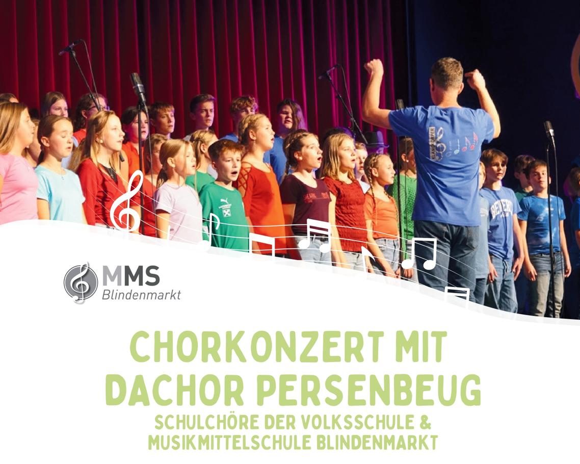 Chorkonzert mit dachor Persenbeug + Schulchöre der Volksschule & Musikmittelschule Blindenmarkt